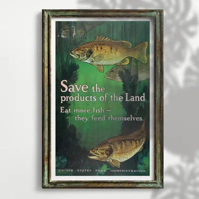 Produktbild von Poster Plakat Druck - Fischtiere Kunst - A1 (59,5 cm x 84 cm)