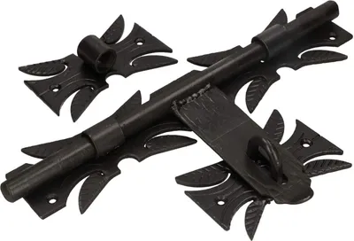 Obrázok produktu pre KOTARBAU® Kovaná skrutka pre garážovú bránu Čierna oceľ 32 CM