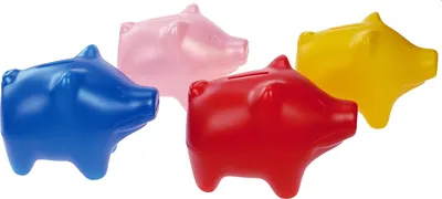 Produktbild von LENA Sparschwein 15cm farblich sortier