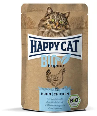 Immagine prodotto di HappyCat 85gx12 Bustine di pollo biologico