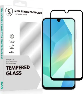 Produktbild von SiGN 2.5D Vollflächiger Displayschutz aus gehärtetem Glas für Samsung Galaxy A16