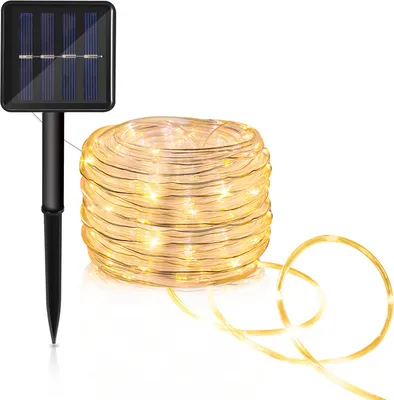 Produktbild von Jopassy Solar Lichtschlauch LED Lichterschlauch Lichterkette Außen Lichternetz Warmweiß 30M