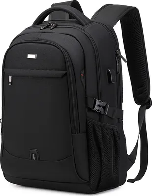 Produktbild von MODFU Laptoprucksack Laptop Rucksack Wasserbeständig Laptoptasche für 15.6 zoll Laptop mit USB-Anschluss, Anti-Diebstahl, Backpack mit Laptopfach,dunkelgrau