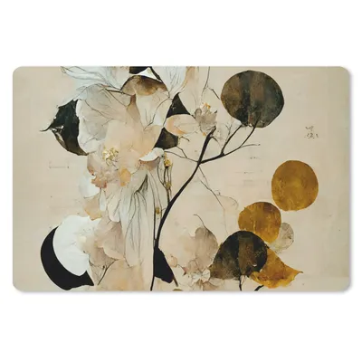 Produktbild von MuchoWow® Mauspad Mousepad Blumen - Blätter - Baum - Pastell 27x18 cm - Mousepads - Maus Mat - Pad - Mausunterlage - Büroartikel - Desk Matten