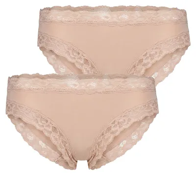 Produktbild von Skiny Damen Rioslip Advantage Modal Lace 2-Pack beige - Größe 42