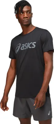 Produktbild von Asics Core Top Herren Kurzarm-Sportshirt, Schwarz/Grau, Gr MIT