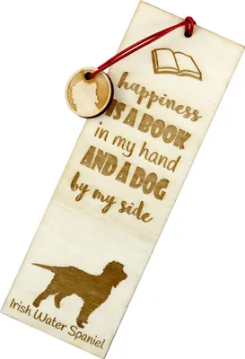 Produktbild von Irischer Wasserspaniel, Irish Water Spaniel - Lesezeichen mit Hund, personalisiertes Lesezeichen, Hundeaccessoire für Leser der Marke Art-Dog