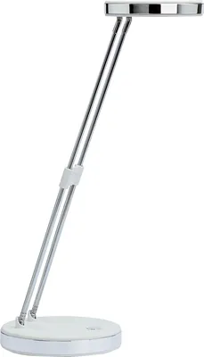 Image de MAUL Lampe de table MAULpuck LED 6.500 K Pied blanc