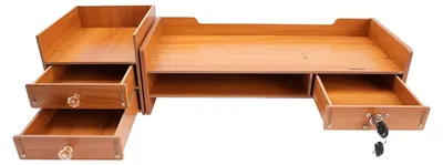 Obrázok produktu pre Stojan na monitor, 3 zásuvky, ergonomický dizajn, BRAUN