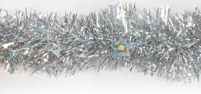 Produktbild von Weihnachtsbaum Kette Dekoration Silber 2.7m wie auf dem Bild gezeigt