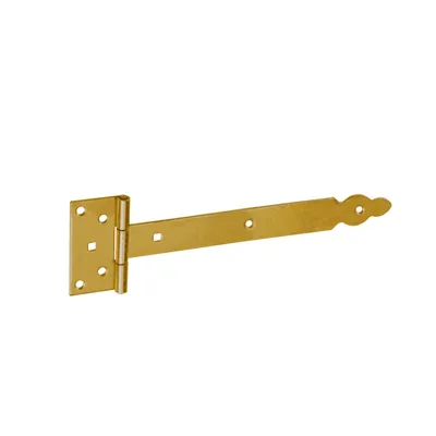Immagine prodotto di Gancio a croce con perno rivettato 250/50x85mm zincato giallo Cerniera per porta Cerniera per porta