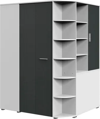 Produktbild von Eckschrank Kleiderschrank begehbar Farbe wählbar