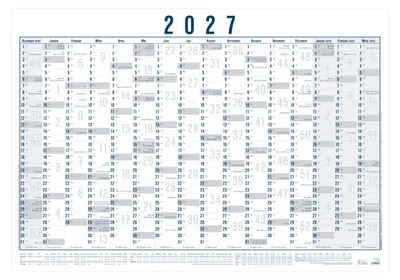 Produktbild von Plakatkalender 16 Mon 5 Stk. gerollt 2027