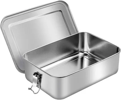 Productafbeelding van Stalen lunchbox - duurzaam en lekvrij - 1 stuk