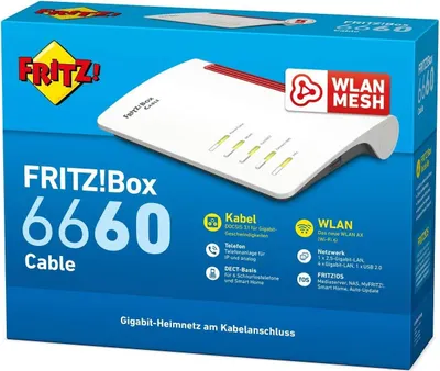 Obrázok produktu pre Avm Fritz!Box 6660 Cable Router