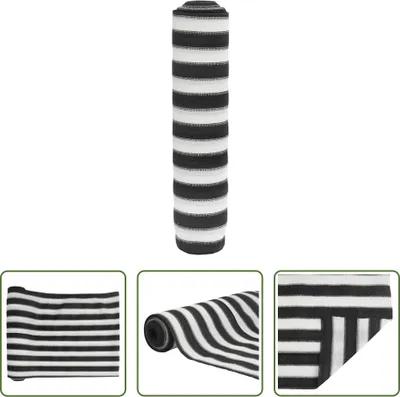 Produktbild von The Living Store Zaunblende Anthrazit und Weiß 1,8x25 m HDPE 195 g/m²