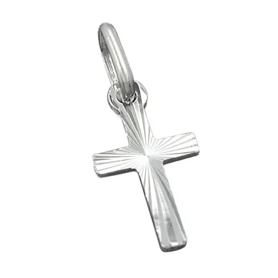 Produktbild von Anhänger 14x7mm Kreuz diamantiert Silber 925 silber 14x7mm