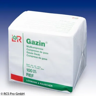 Image de Compresses de gaze Gazin non stériles 17 fils, 8 plis 10 x 10 cm