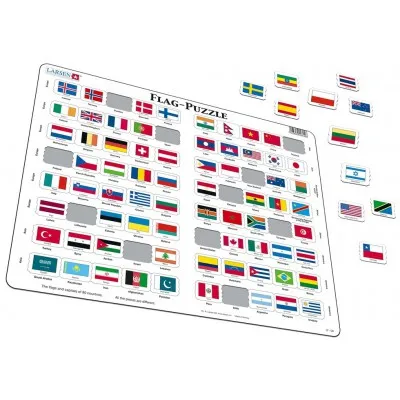 Produktbild von Larsen Jigsaw Puzzle - Flag Puzzle, 80 Piece