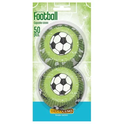 Produktbild von Muffinförmchen Fußball, 50 Stück