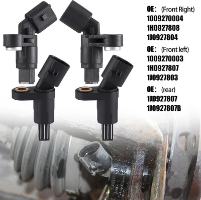 Produktbild von 4X ABS Sensor Vorne Hinten Rechts Links Drehzahlsensor für VW Golf 4 Audi A3 8L
