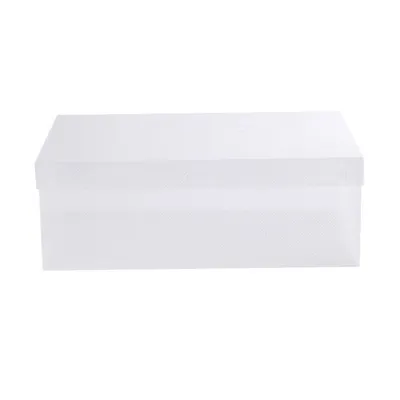 Produktbild von Transparent staubfeste stapelbare Schuhe Schuhe Aufbewahrungsboxbehälter Organizer-Klar