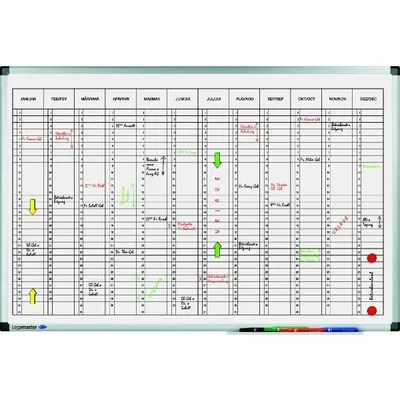 Produktbild von Plánovacia tabuľa ročná PREMIUM vertikálna 60x90 cm