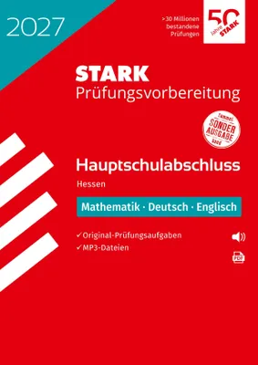 Produktbild von STARK Mathematik, Deutsch, Englisch - Hauptschulabschluss 2027 Hessen - Prüfungsvorbereitung