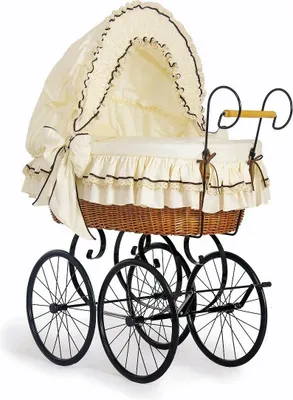 Image de MY SWEET BABY Lit pour Bébé Rétro Crème avec Structure en Métal et Matelas PREMIUM