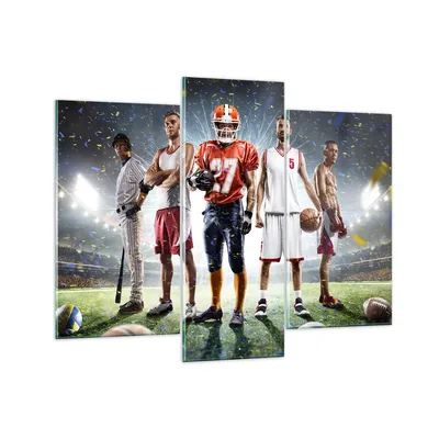 Produktbild von Bilder auf glas - Sport Sportler - 130x100cm - Glasbilder - Wandbilder - Kunstdruck - zum Aufhängen bereit - Wanddekoration aus Glas - Glas Bilder - Wandbild auf Glas - 3 Teile - GCB130x100-3873