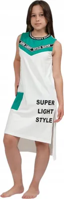 Immagine prodotto di Abito da bambina – Taglia 134 – Bianco – 100% cotone – Traspirante ed elegante
