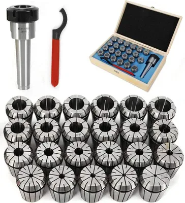 Image de ER40 Jeu de pinces de serrage 23pcs. mandrin de pince de serrage écrou de pince de serrage MK4 M16 Jeu de pinces de serrage pour fraiseuse