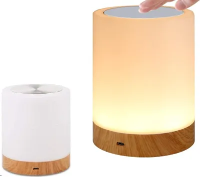 Produktbild von Touch LED Lampe, 6 Farben Schreibtischlampe, 3 Helligkeitsstufen, Nachtlicht für Kinder & Schlafzimmer