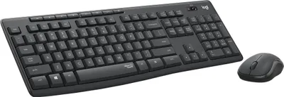 Produktbild von Logitech MK295 Silent, Kabellos, RF Wireless, QWERTZ, Graphit, Maus enthalten
