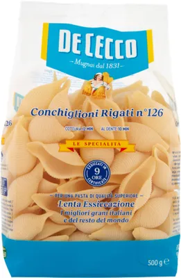 Image de Pâtes Cecco, Conchiglioni Rigati, 500 g