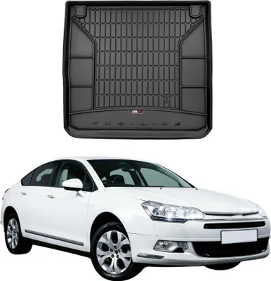 Image de OMAC Tapis De Coffre en caoutchouc pour Citroen C5 Break 2008-2017 Noir Premium