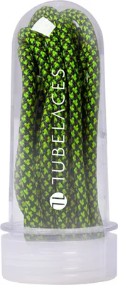Productafbeelding van Tubelaces touw veters, 5 paar, groen, 130 cm. Groen, 130 cm
