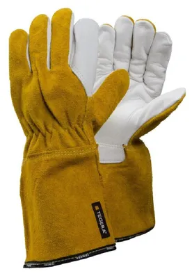 Image de Gants en cuir TEGERA 8 | 6 paires, blancs, Cat. II, 2132X, taille 8