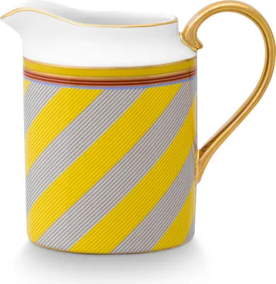Produktbild von PIP STUDIO Chique Krug Stripes gelb 260ml