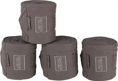 Produktbild von Eskadron Fleecebandagen 4er Set, Bandagen, fossil, silk purple, soft peach Größe - Pony Farbe - fossil