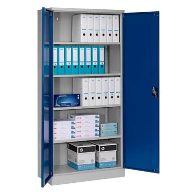 Produktbild von Gürkan Büromöbel Stahlschrank blau/grau