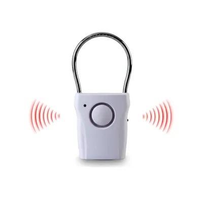 Produktbild von EUROtops Elektronischer Türgriffalarm – 2er-Set, Tür- und Fenster-Alarm mit 110 dB / Glockenläuten, 1500 Stunden Batteriebetrieb, Berührungs-Sensor
