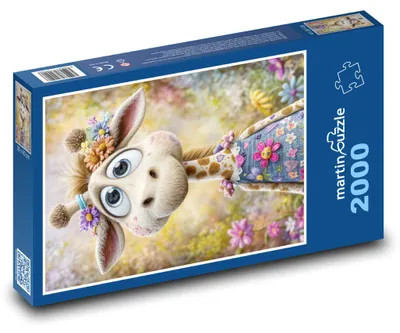Produktbild von martinpuzzle - Puzzle 2000 Teile - Giraffe