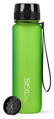 Produktbild von 720°DGREE Trinkflasche uberBottle softTouch mit Sieb apple green 0,5l