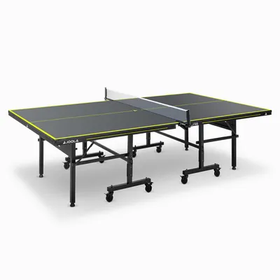 Produktbild von JOOLA Tischtennisplatte Inside J18 Tischtennistisch Indoor klappbares Untergestell – Inklusive Netz, Grau, 274 x 152,5 x 76 cm