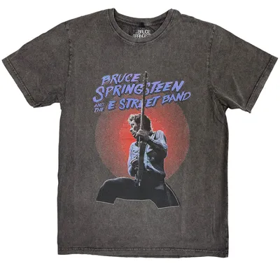 Immagine prodotto di Maglietta Bruce Springsteen Live Photo (Stone Wash) grigio antracite taglia XL