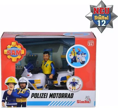 Produktbild von Simba|Feuerwehrmann Sam Sam Polizei Motorrad mit Figur