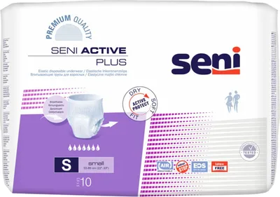Zdjęcie produktu dla Majtki chłonne Seni Active Plus 10 sztuk S