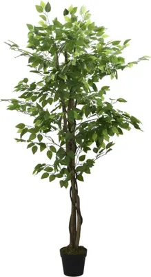 Produktbild von Ficusbaum Künstlich 756 Blätter 150 cm Grün