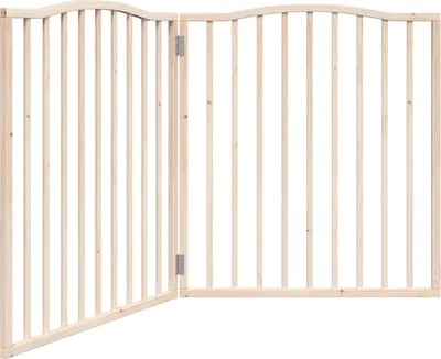 Obrázok produktu pre vidaXL 2 ks Skladacia bránka pre psov 160 cm topoľové drevo